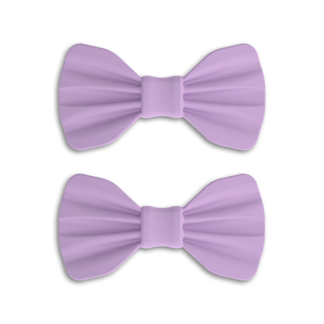 The Marcy Pigtail Pack - Non-Toxic Hair Accessory for Babies and Toddlers Safely Styled, 2PACK-MARCY-LILAC